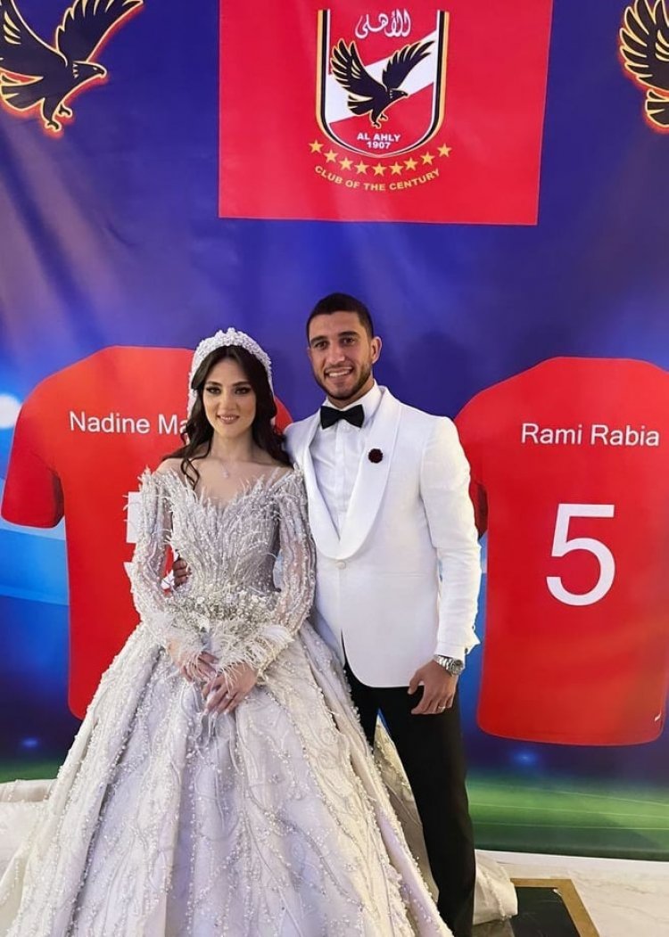 حفل زفاف رامي ربيعة ونادين ماجد بحضور نجوم الرياضة (صور)