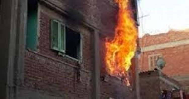 إصابة شخص في حريق شقة سكنية بالجيزة