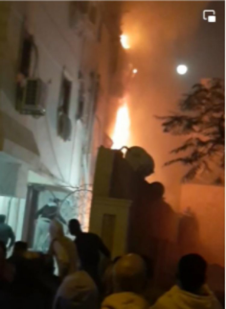 «الأمن» يكشف تفاصيل إصابة شخصين فى حريق عقار بمصر الجديدة