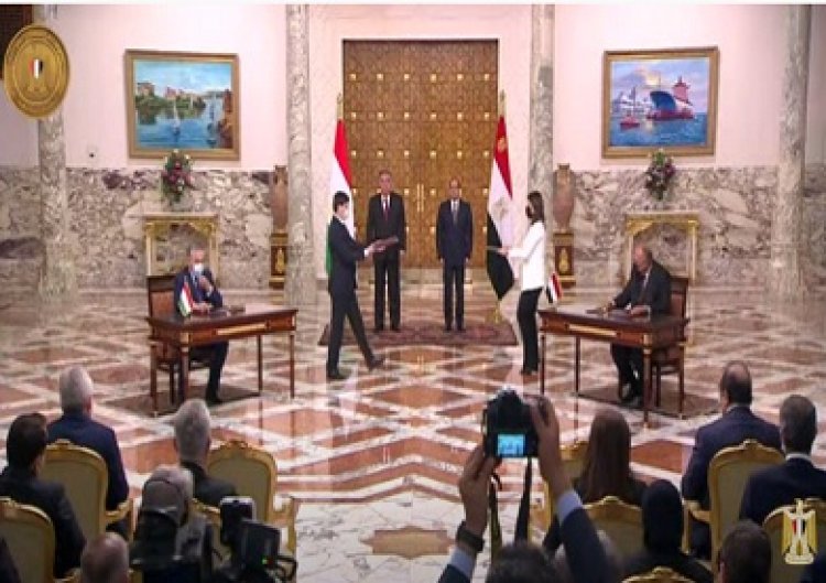 الرئيس السيسي ونظيره الطاجيكي يشهدان توقيع اتفاقيات تعاون