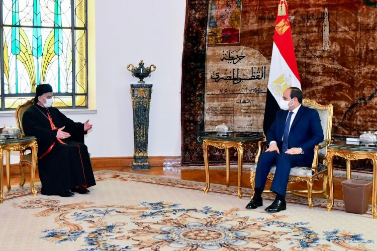 الرئيس السيسي يستقبل الكاردينال اللبناني ماربطرس الراعي