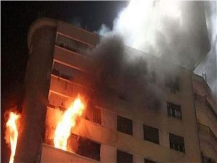 إخماد حريق داخل برج سكني بالهرم دون إصابات