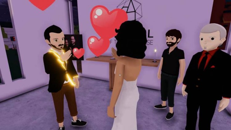 خواتم NFT وضيوف «أفاتار» .. تعرف على أول حفل زفاف افتراضي