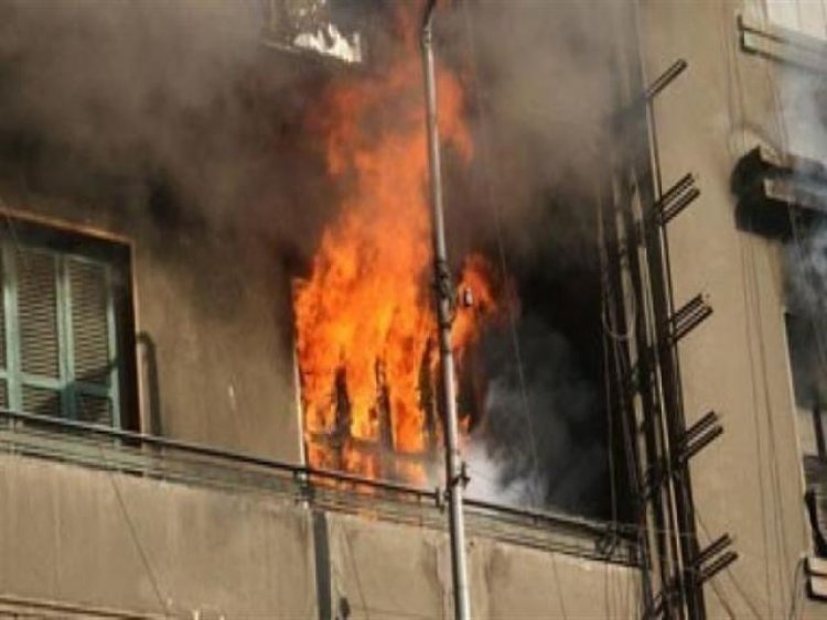 وفاة عامل  في حريق داخل شقة سكنية بمنطقة المرج