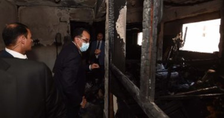 تفاصيل تفقد رئيس الوزراء موقع حادث كنيسة أبو سيفين بإمبابة ومستشفى العجوزة