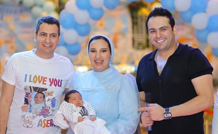 صور| يارا أحمد تحتفل بمولودها الأول .. وأحمد زكريا يحيي حفل السبوع