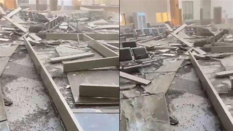 سقوط سقف مبنى حكومي فى الكويت على الموظفين دون إصابات