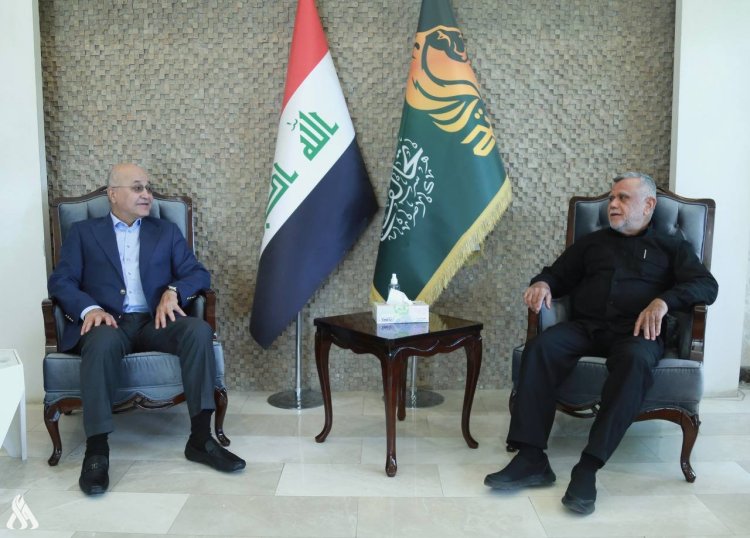 الرئيس العراقي يناقش مع رئيس تحالف الفتح ضرورة إنهاء الأزمة السياسية
