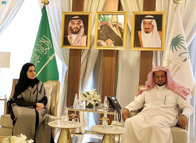 النائب العام السعودي يستقبل رئيس هيئة حقوق الإنسان