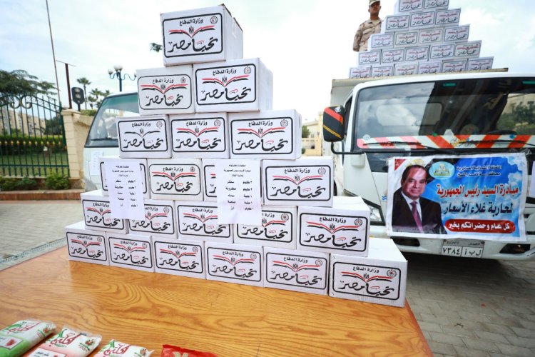 محافظ كفر الشيخ يشهد وصول 6 آلاف كرتونة «تحيا مصر»  للسلع الغذائية