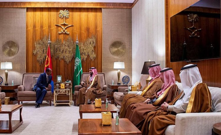 ولي العهد السعودي ورئيس أريتريا يبحثان العلاقات الثنائية بين البلدين