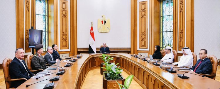 الرئيس السيسي يستقبل محمد الشامسي الرئيس التنفيذي لمجموعة موانئ أبو ظبي