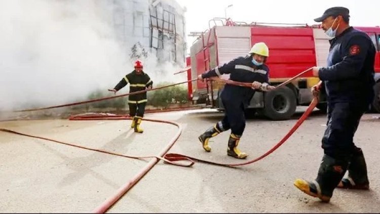حريق هائل في شقة سكنية بأوسيم