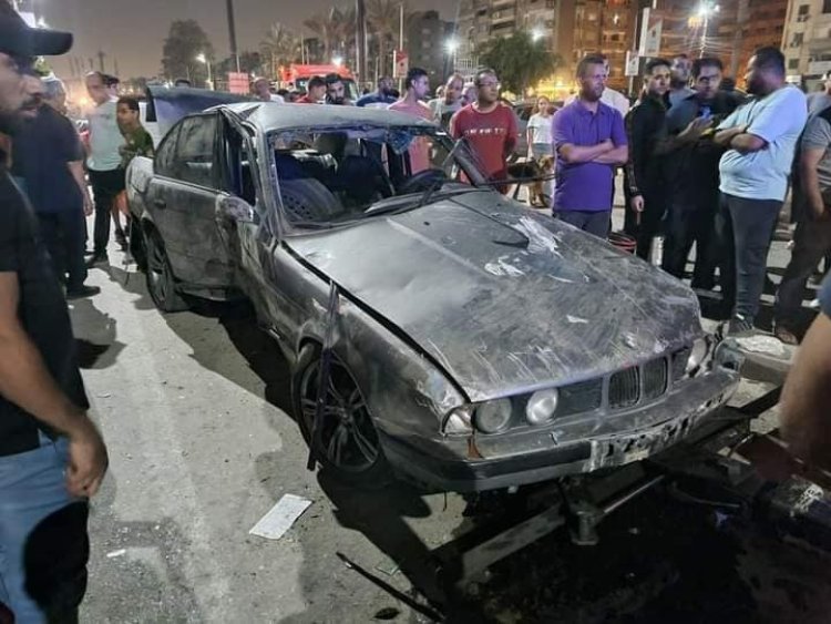 مصرع  طبيب وابنته دهستهما سيارة بمصر الجديدة (صورة)