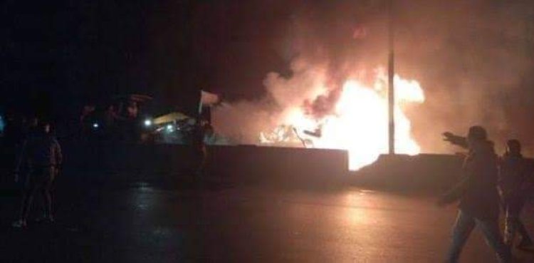 مصرع 6 حرقا وإصابة 4 آخرين فى حريق ميكروباص أعلى الطريق الأوسطي بأكتوبر 