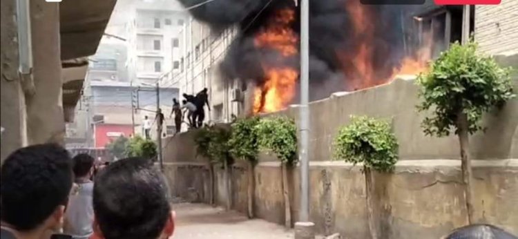 نشوب حريق داخل مستشفى دكرنس العام بالدقهلية (صور)