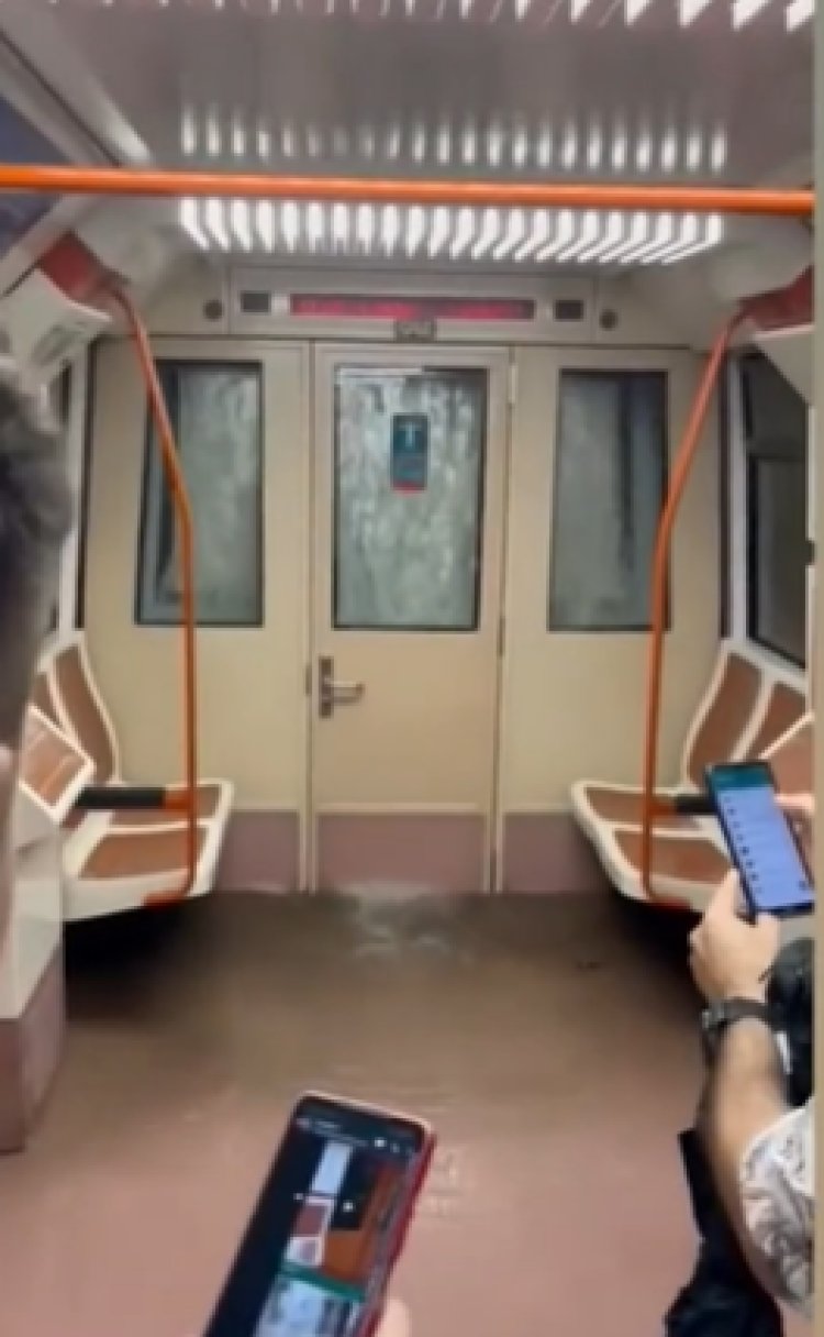 مياه الأمطار تتدفق داخل مترو مدريد وتثير رعب الركاب في إسبانيا