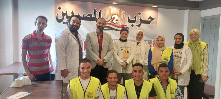 تحرك جديد من حزب «المصريين» لتقديم الخدمات الطبية لأهالي الغردقة والمدن المجاورة