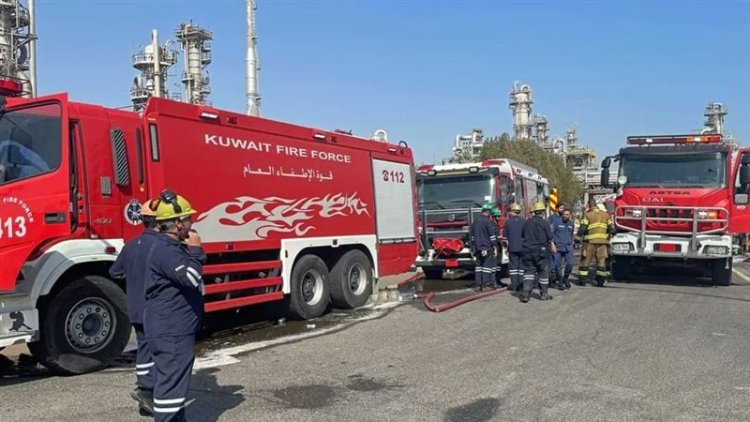 «البترول الكويتية» تكشف سرحريق ميناء عبدالله
